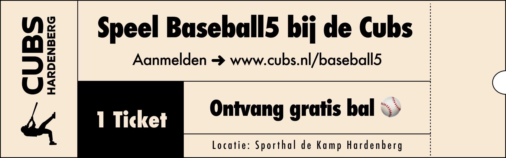 ticket baseball5 cubs hardenberg